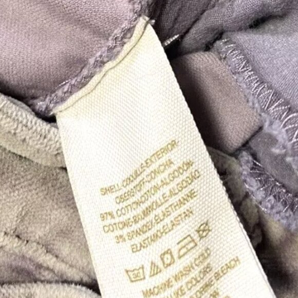 Free People Iridiscent Velvet Skinny Jeans Size 27 or 4 Stretchy Purple Gray - Picture 7 of 7